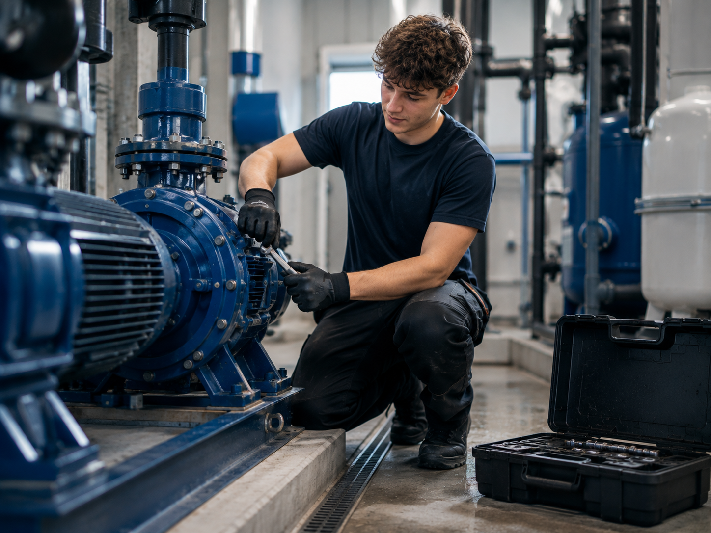 Service technieker pompinstallaties